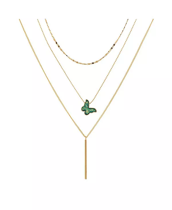 Многослойное ожерелье с подвеской в виде бабочки из друзы Hollywood Sensation, gold
Многослойное ожерелье с подвеской в виде бабочки из друзы Hollywood Sensation, gold