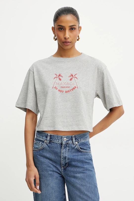 Майка из хлопка Max&Co., серый
Майка из хлопка Max&Co., серый
