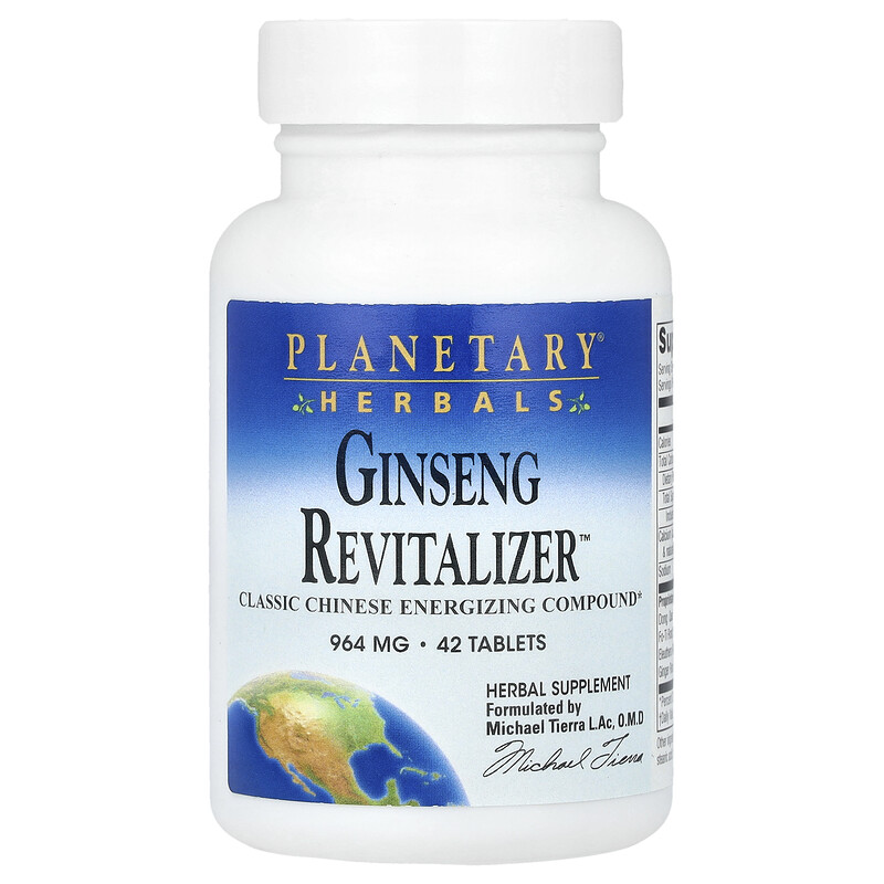 Planetary Herbals, Ginseng Revitalizer , 42 таблетки
Planetary Herbals, Ginseng Revitalizer , 42 таблетки