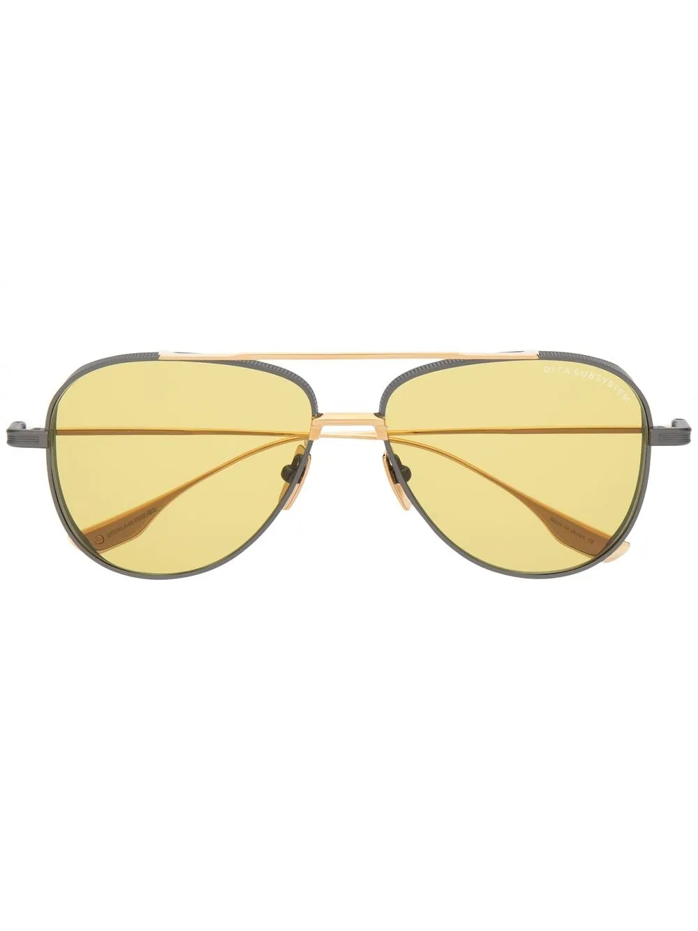 Солнцезащитные очки-пилоты с затемненными линзами Dita Eyewear, черный 
Солнцезащитные очки-пилоты с затемненными линзами Dita Eyewear, черный