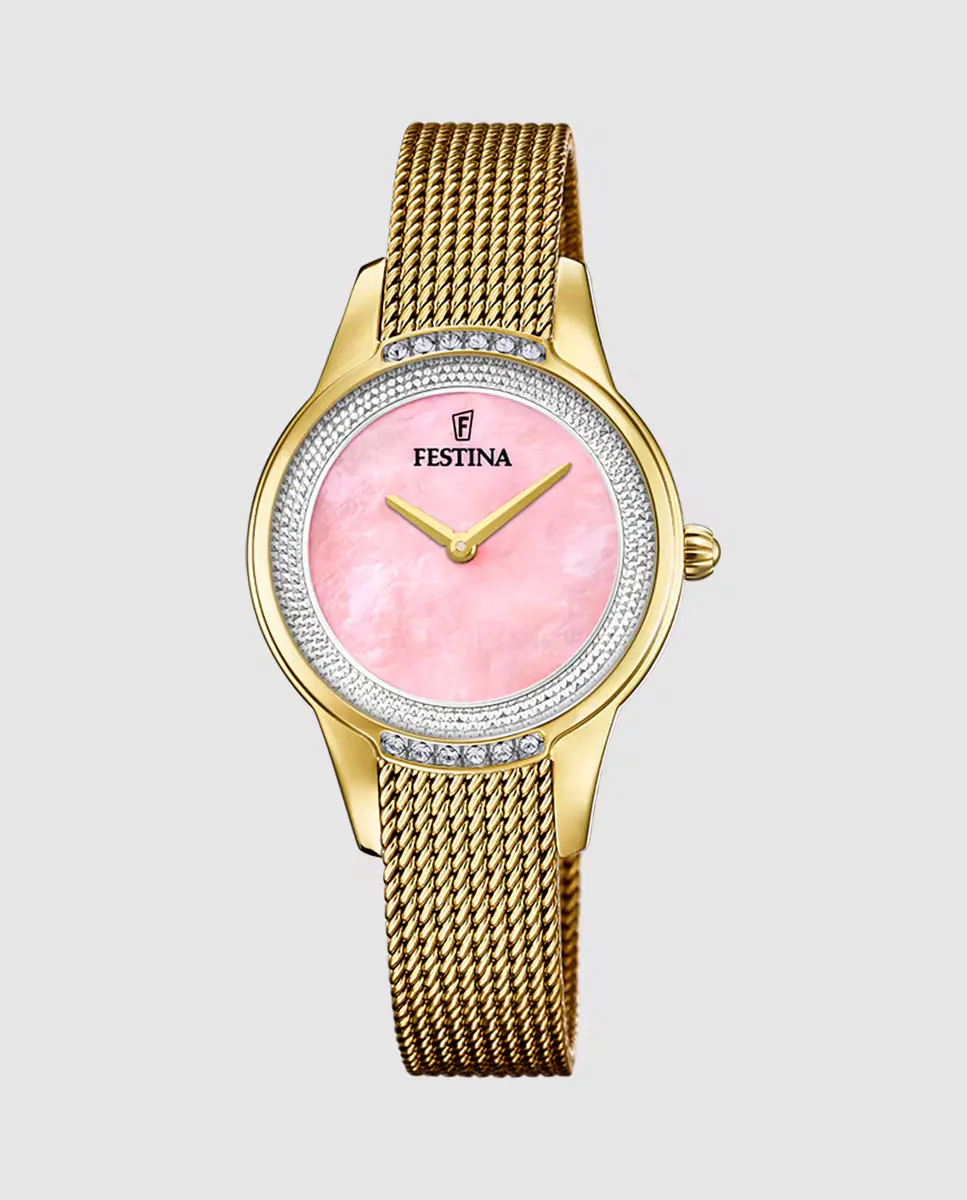 F20495/2 Женские часы Mademoiselle из золотой стали Festina, золотой
F20495/2 Женские часы Mademoiselle из золотой стали Festina, золотой