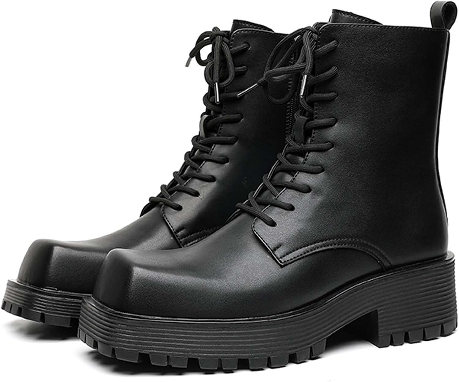 Мужские ботинки DZBAJRQM с боковой молнией и шнуровкой, квадратный носок, толстая подошва, удобные и нескользящие для прогулок на улице, черный
Мужские ботинки DZBAJRQM с боковой молнией и шнуровкой, квадратный носок, толстая подошва, удобные и нескользящие для прогулок на улице, черный