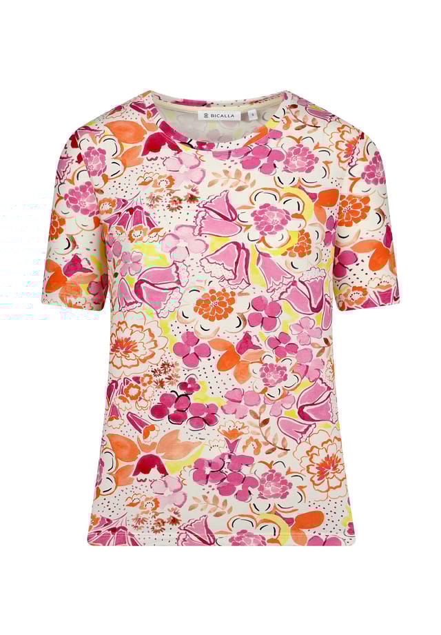 Рубашка с цветочным принтом в розово-белых тонах Bicalla, мультиколор
Рубашка с цветочным принтом в розово-белых тонах Bicalla, мультиколор