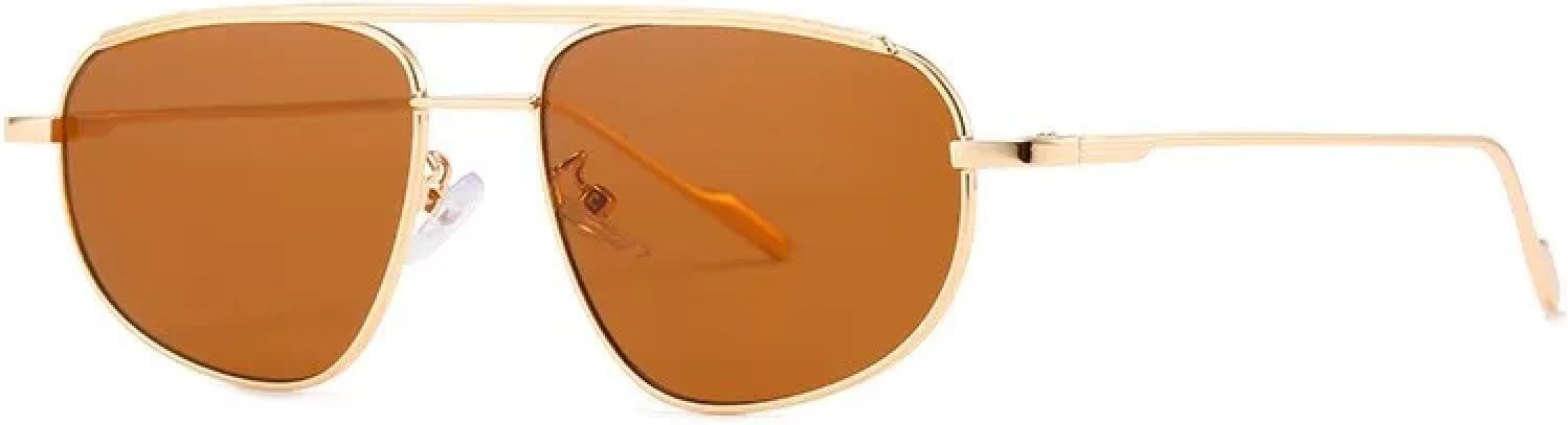 Солнцезащитные очки с защитой от УФ-излучения UV400 | Овальная металлическая оправа | Для женщин и мужчин | Для занятий спортом на открытом воздухе и вождения DSVIGF, Gold Tea
Солнцезащитные очки с защитой от УФ-излучения UV400 | Овальная металлическая оправа | Для женщин и мужчин | Для занятий спортом на открытом воздухе и вождения DSVIGF, Gold Tea