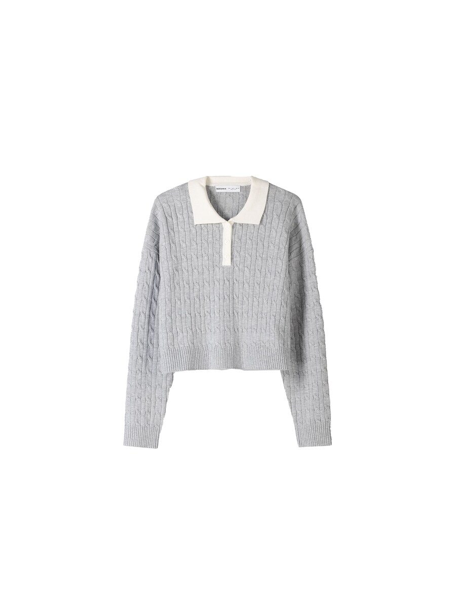 Свитер Bershka, антрацит
Свитер Bershka, антрацит