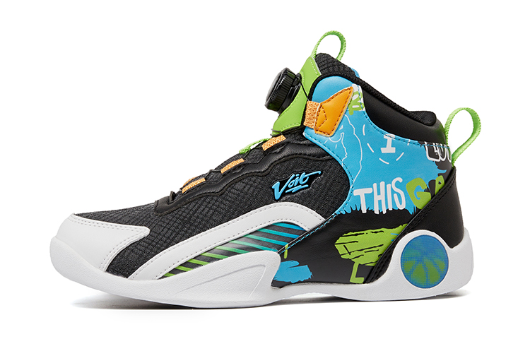 Детские баскетбольные кроссовки для детей VOIT, черный/синий 
Детские баскетбольные кроссовки для детей VOIT, черный/синий