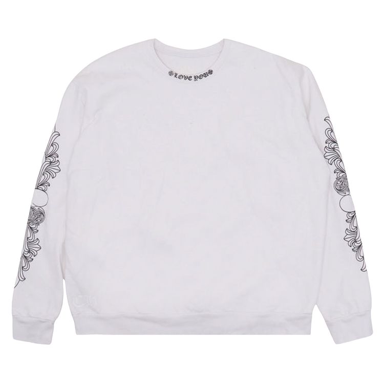 Толстовка Chrome Hearts Love You Crew белого цвета
Толстовка Chrome Hearts Love You Crew белого цвета