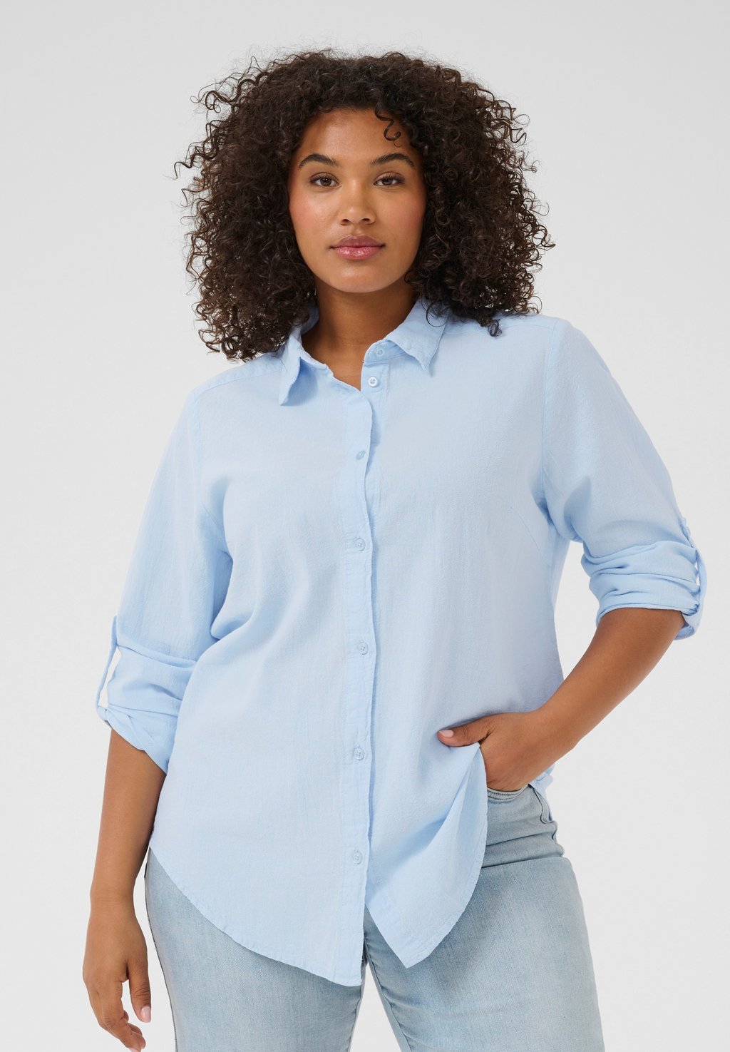 Рубашка Kaffe Curve, синий
Рубашка Kaffe Curve, синий