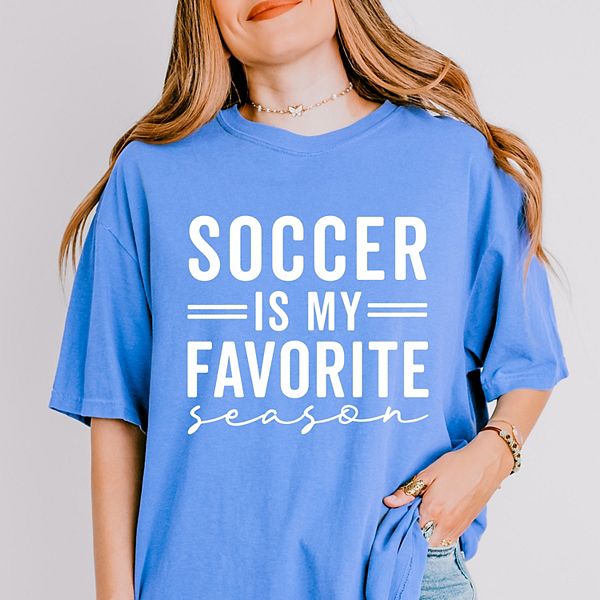 Футболка Soccer is my favorite season garment dyed Simply Sage Market, Flo Blue
Футболка Soccer is my favorite season garment dyed Simply Sage Market, Flo Blue