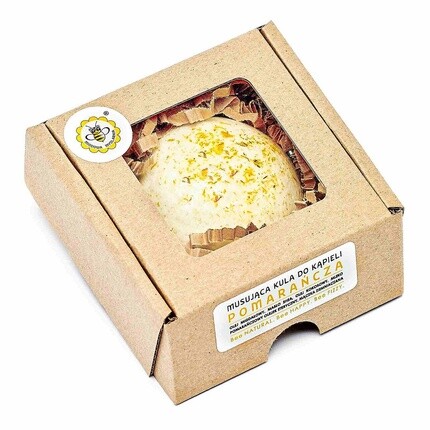 Шипучий шарик для ванны апельсин 80г Miodowa Mydlarnia 
Шипучий шарик для ванны апельсин 80г Miodowa Mydlarnia