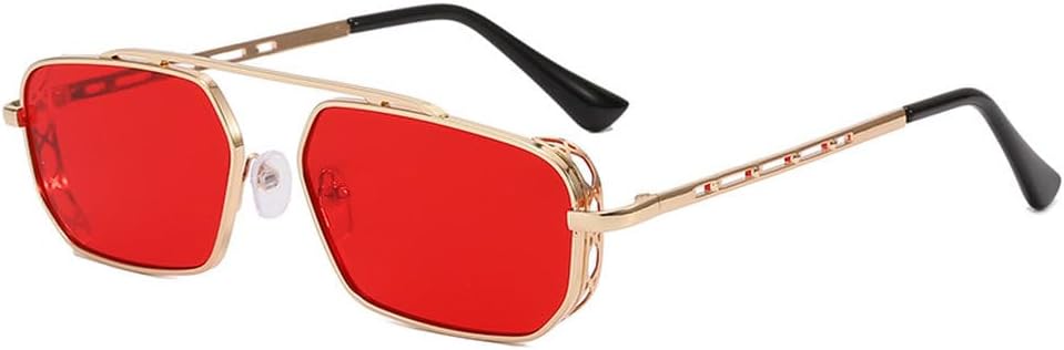 Винтажные красные прямоугольные солнцезащитные очки для женщин в стиле стимпанк с морскими линзами, маленькие металлические солнцезащитные очки для мужчин, защита от ультрафиолета UV400, SUN724 Generic, C2
Винтажные красные прямоугольные солнцезащитные очки для женщин в стиле стимпанк с морскими линзами, маленькие металлические солнцезащитные очки для мужчин, защита от ультрафиолета UV400, SUN724 Generic, C2