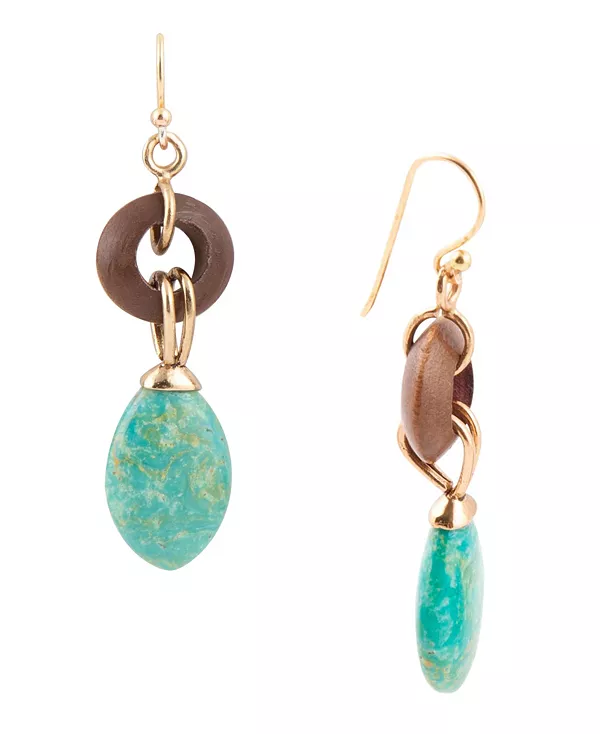 Драгоценные овальные серьги из натуральной зеленой бирюзы и дерева, золотистой бронзы Barse, green
Драгоценные овальные серьги из натуральной зеленой бирюзы и дерева, золотистой бронзы Barse, green