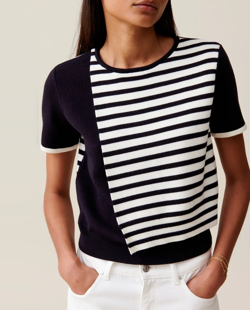 Короткий женский свитер в матросском стиле Claudie Pierlot, мультиколор
Короткий женский свитер в матросском стиле Claudie Pierlot, мультиколор