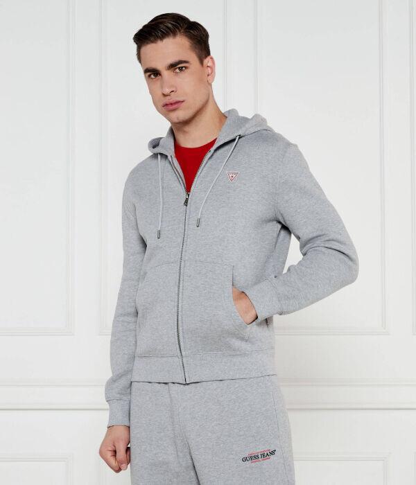 Толстовка мужская Guess Jeans на молнии с капюшоном, серый
Толстовка мужская Guess Jeans на молнии с капюшоном, серый
