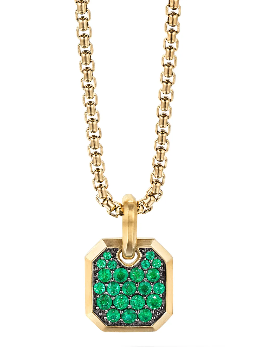 Подвеска Roman из желтого золота с изумрудами (15 мм) David Yurman, золотой 
Подвеска Roman из желтого золота с изумрудами (15 мм) David Yurman, золотой