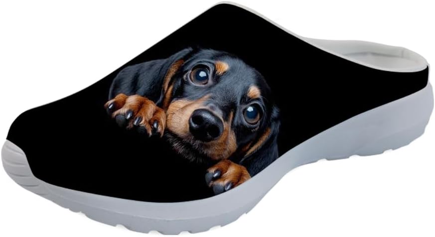 Кроссовки-сабо Forchrinse с гавайской пальмой для мужчин и женщин, открытая пятка, легкие, дышащие, для дома, работы и спортзала, Dachshund
Кроссовки-сабо Forchrinse с гавайской пальмой для мужчин и женщин, открытая пятка, легкие, дышащие, для дома, работы и спортзала, Dachshund