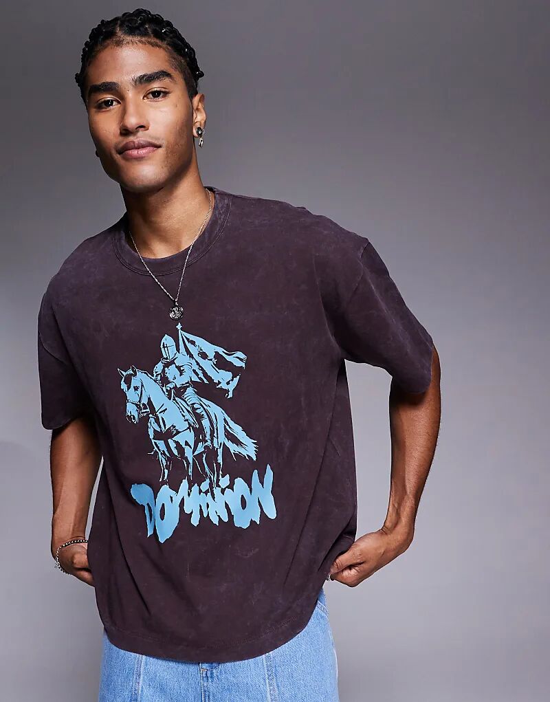 Футболка свободного кроя ASOS DESIGN с принтом на груди, плотная, свободного кроя, коричневого цвета
Футболка свободного кроя ASOS DESIGN с принтом на груди, плотная, свободного кроя, коричневого цвета