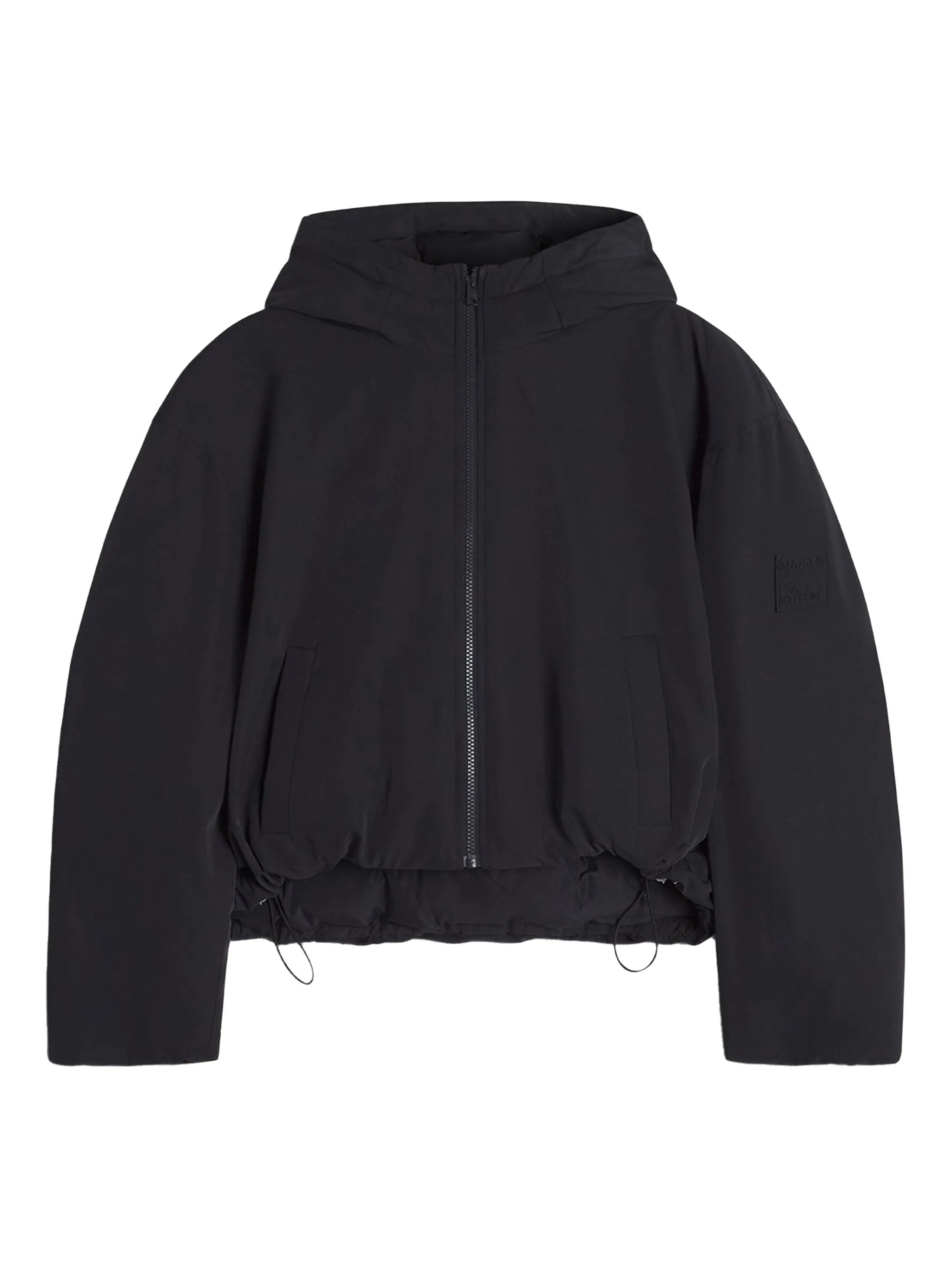 Пуховик на молнии с капюшоном Maison Kitsuné, черный
Пуховик на молнии с капюшоном Maison Kitsuné, черный