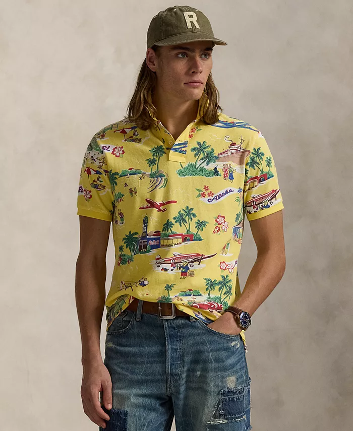 Мужская классическая поло с медведем Polo Bear из сетчатой ткани Polo Ralph Lauren, желтый
Мужская классическая поло с медведем Polo Bear из сетчатой ткани Polo Ralph Lauren, желтый