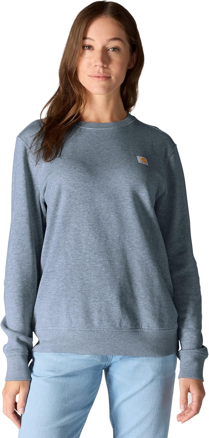 Женская толстовка Carhartt свободного кроя из французского терри средней плотности с круглым вырезом, Light Faded Navy Heather, Синий, Женская толстовка Carhartt свободного кроя из французского терри средней плотности с круглым вырезом, Light Faded Navy H
Женская толстовка Carhartt свободного кроя из французского терри средней плотности с круглым вырезом, Light Faded Navy Heather, Синий, Женская толстовка Carhartt свободного кроя из французского терри средней плотности с круглым вырезом, Light Faded Navy H