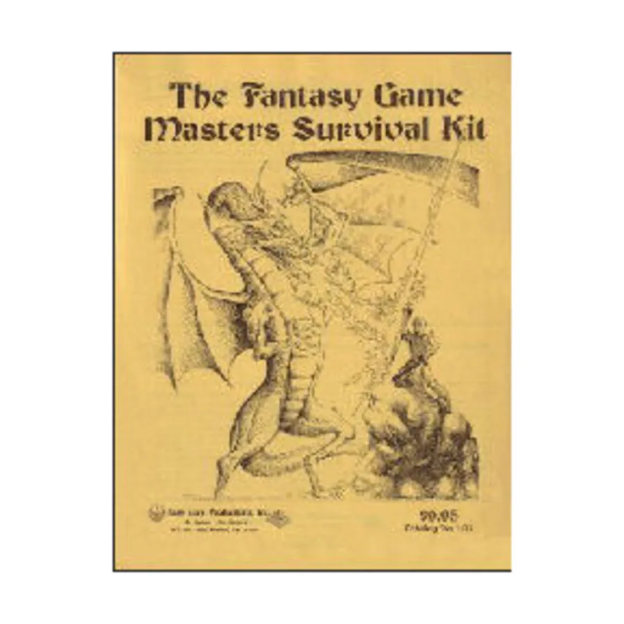 Fantasy Game Masters Survival Kit, Fantasy Supplements (Sage Lore Productions), мягкая обложка
Fantasy Game Masters Survival Kit, Fantasy Supplements (Sage Lore Productions), мягкая обложка