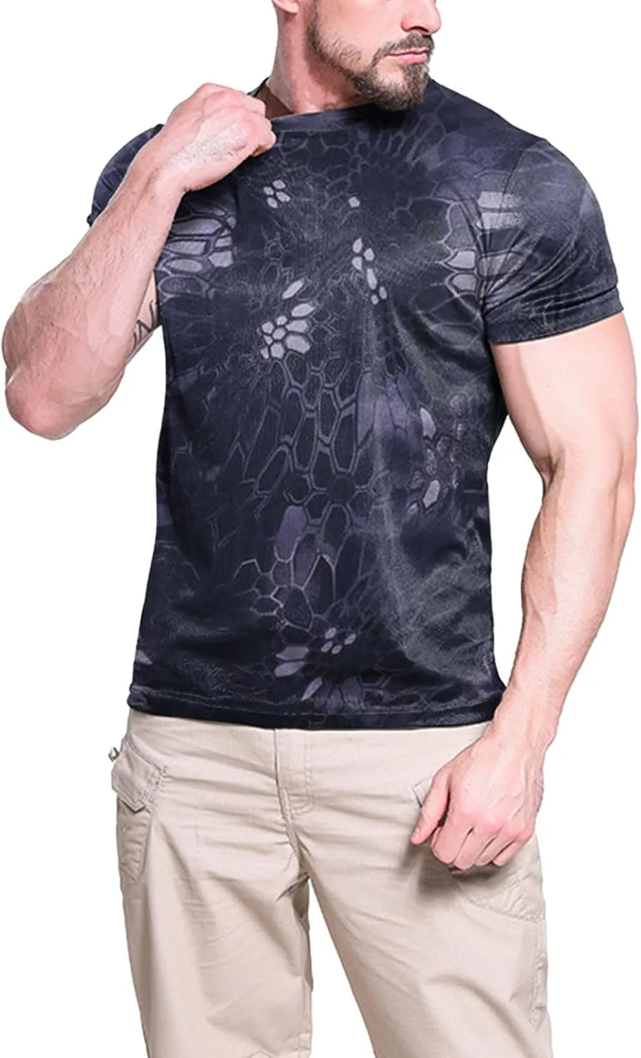 Футболка Camo для мужчин, дышащая, быстросохнущая
Футболка Camo для мужчин, дышащая, быстросохнущая