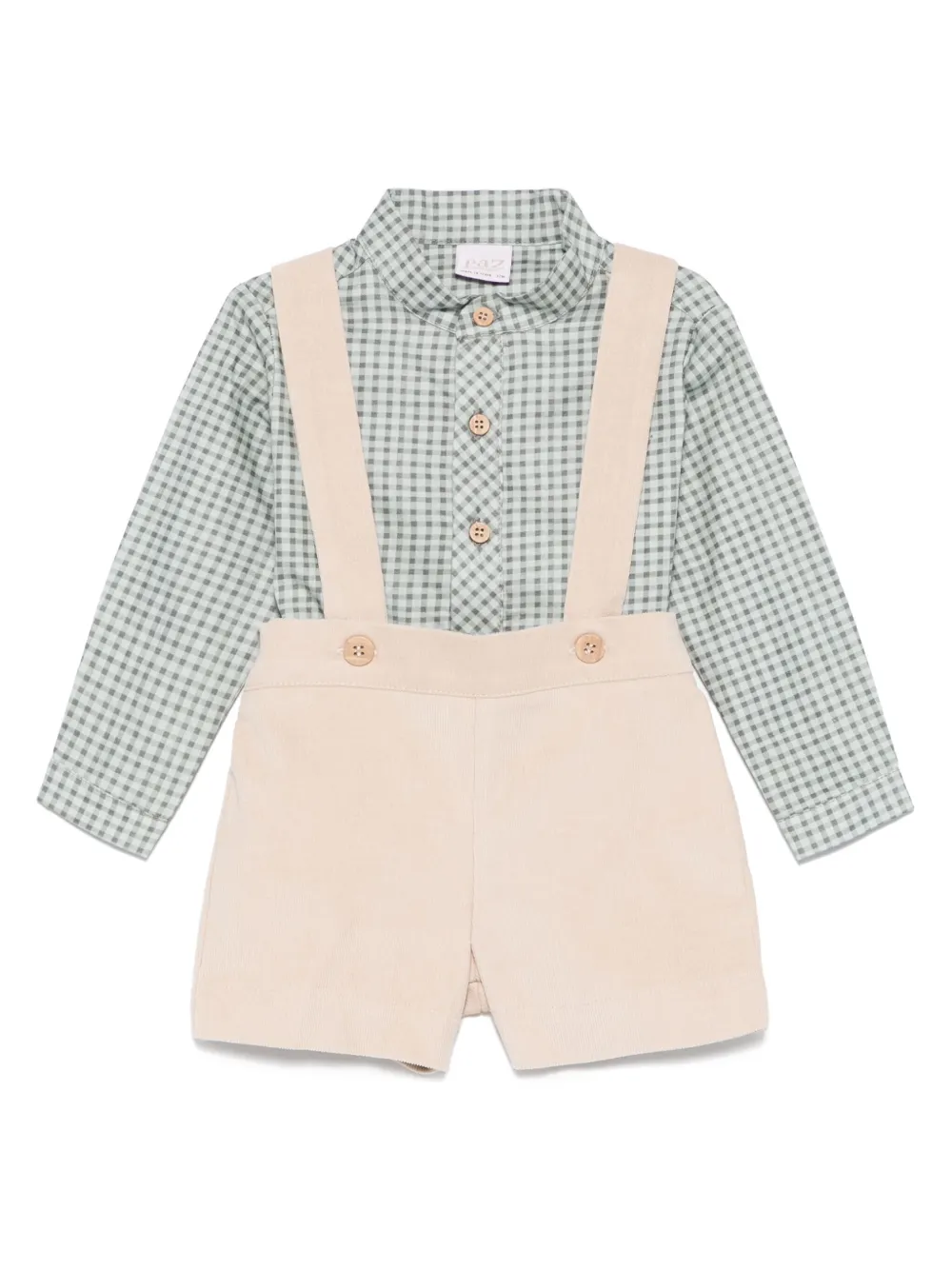 Комплект из рубашки и шортов в клетку Paz Rodriguez, нейтральный
Комплект из рубашки и шортов в клетку Paz Rodriguez, нейтральный