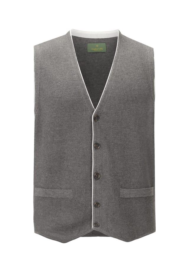Вязаный жилет кеван Charles Colby, серый
Вязаный жилет кеван Charles Colby, серый