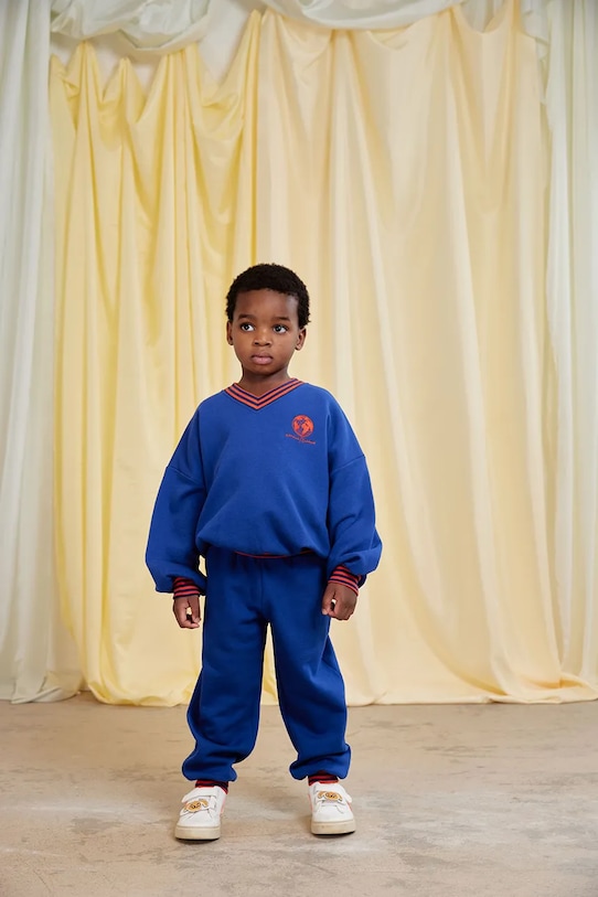 Детские хлопковые спортивные штаны Mini Rodini, синий
Детские хлопковые спортивные штаны Mini Rodini, синий