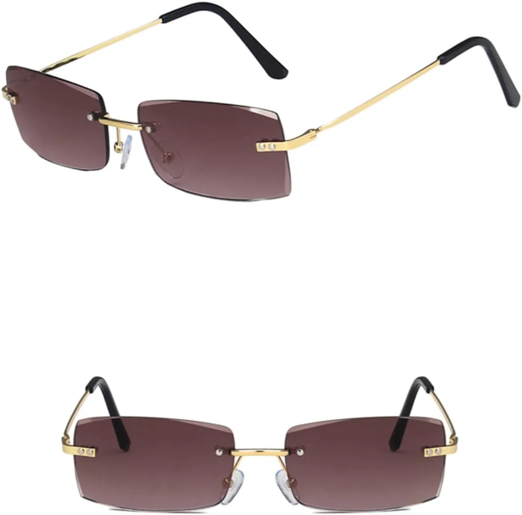 Солнцезащитные очки с защитой UV400 | Малые безободковые линзы с градиентом | Для женщин и мужчин | Для занятий спортом на открытом воздухе и вождения DSVIGF, Gray
Солнцезащитные очки с защитой UV400 | Малые безободковые линзы с градиентом | Для женщин и мужчин | Для занятий спортом на открытом воздухе и вождения DSVIGF, Gray