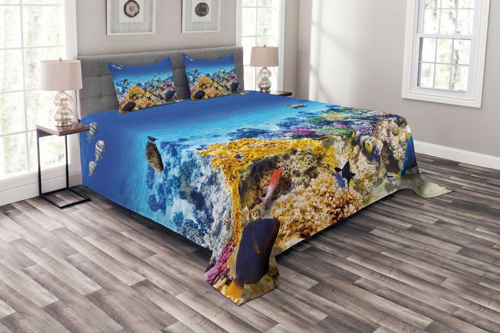 ABAKUHAUS Комплект покрывала Fish, Ocean Coral Goldfish, комплект с моющимися наволочками, для односпальных кроватей 220 x 220 см, бирюзовый
ABAKUHAUS Комплект покрывала Fish, Ocean Coral Goldfish, комплект с моющимися наволочками, для односпальных кроватей 220 x 220 см, бирюзовый