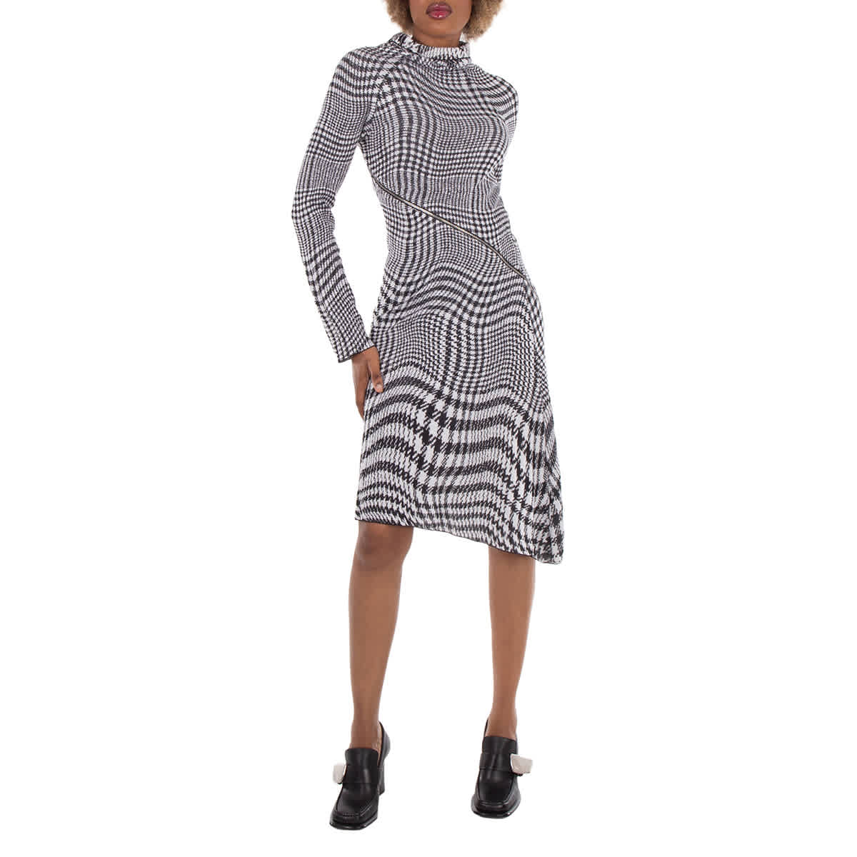 Burberry Houndstooth Pattern Midi Dress, Monochrome Ip Pttn
Burberry Houndstooth Pattern Midi Dress, Monochrome Ip Pttn