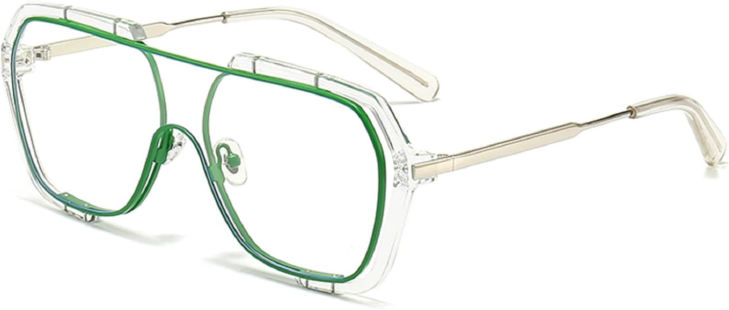 Модные большие квадратные солнцезащитные очки-моноблочные очки для женщин в стиле ретро с желтыми линзами, защита от УФ-излучения UV400, для мужчин в стиле панк, N45 mincl, Clear Green
Модные большие квадратные солнцезащитные очки-моноблочные очки для женщин в стиле ретро с желтыми линзами, защита от УФ-излучения UV400, для мужчин в стиле панк, N45 mincl, Clear Green