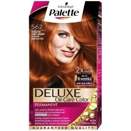 Palette Deluxe 562 Интенсивная блестящая медная перманентная краска для волос 115 мл, Schwarzkopf
Palette Deluxe 562 Интенсивная блестящая медная перманентная краска для волос 115 мл, Schwarzkopf