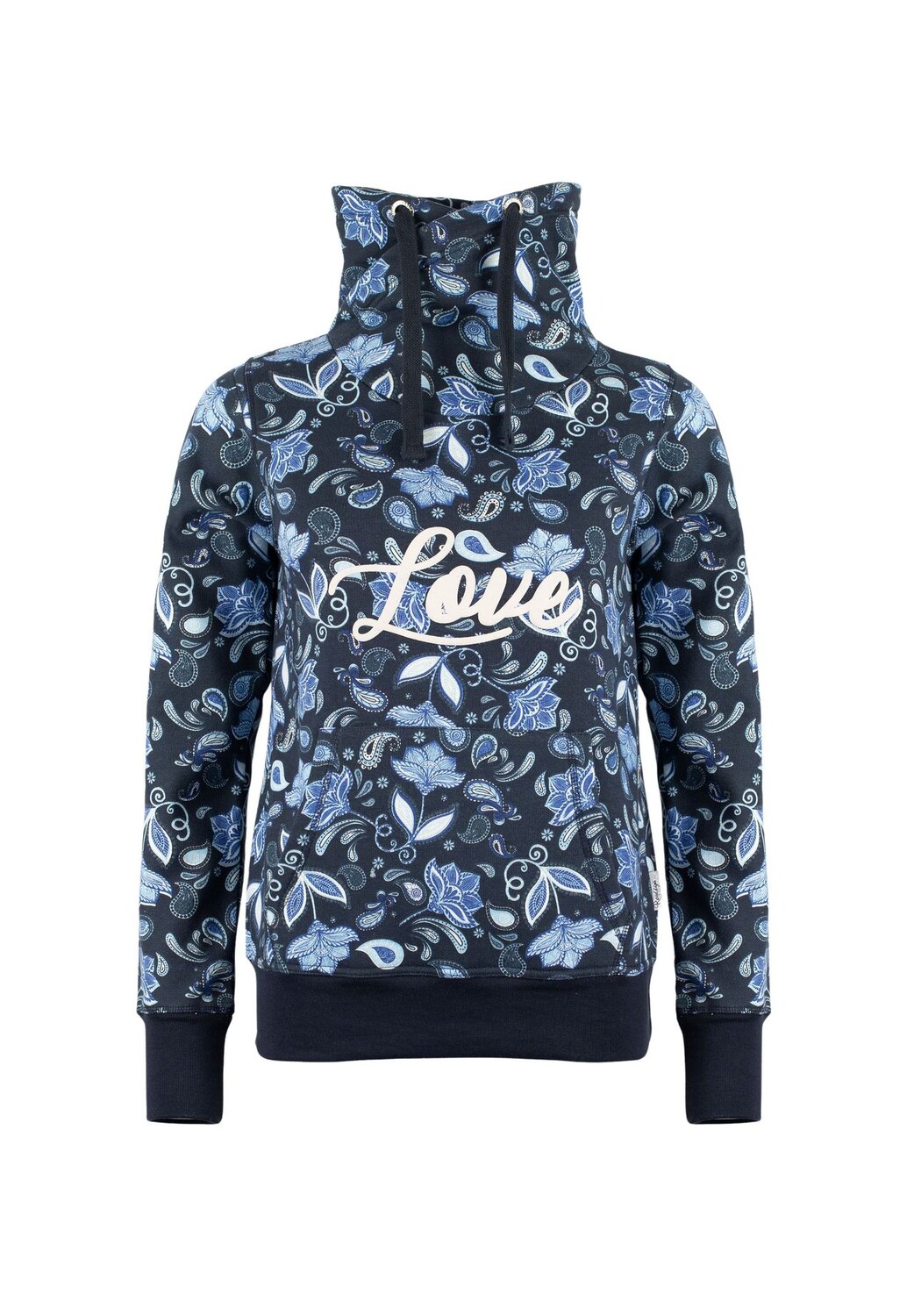 Женская толстовка с цветочным принтом, высоким воротником-стойкой, цветочным принтом по всей поверхности, принтом спереди, эластичными манжетами в рубчик контрастного цвета ROADSIGN australia, темно-синий
Женская толстовка с цветочным принтом, высоким воротником-стойкой, цветочным принтом по всей поверхности, принтом спереди, эластичными манжетами в рубчик контрастного цвета ROADSIGN australia, темно-синий