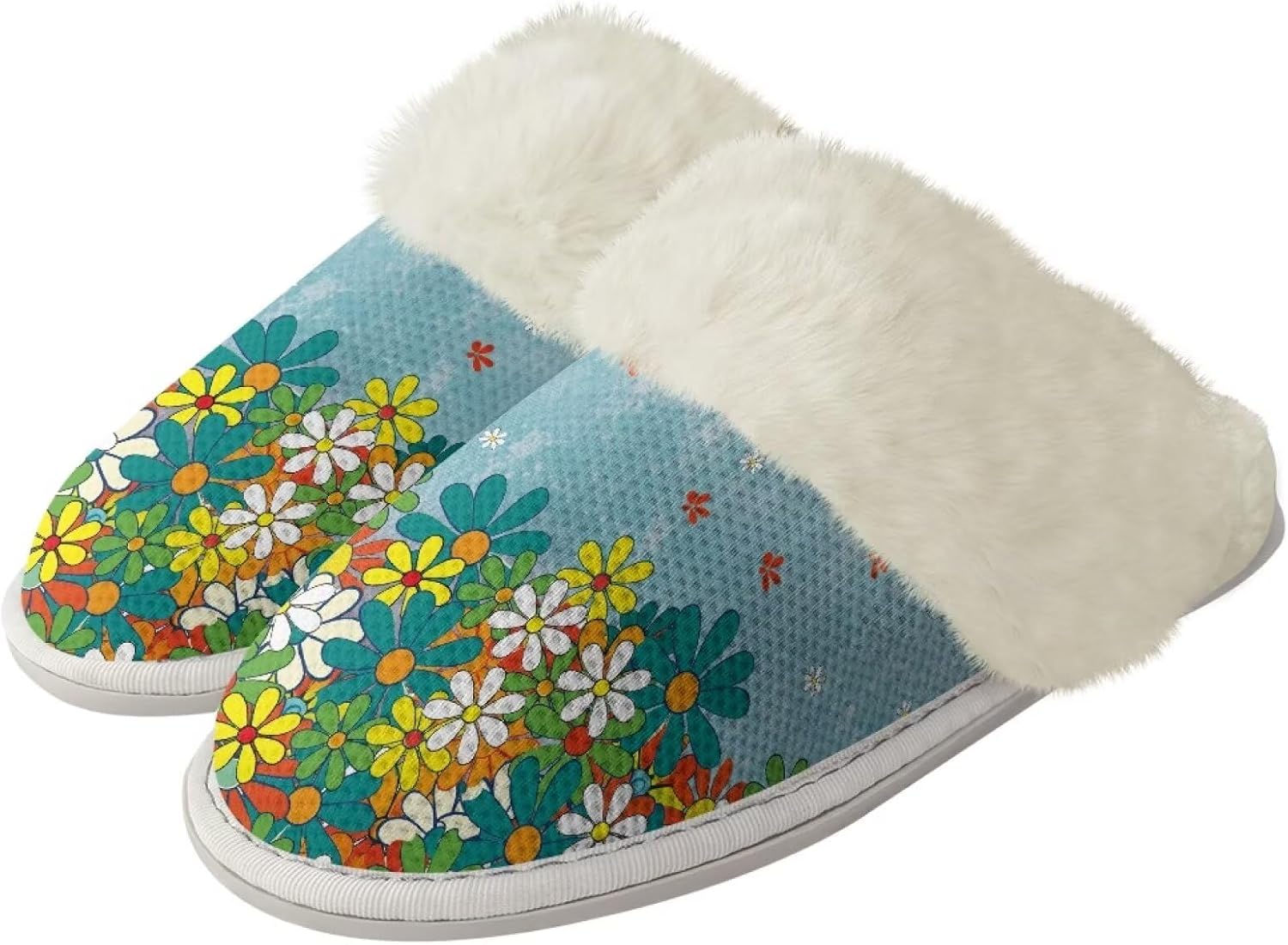 Женские пушистые тапочки Мягкие плюшевые с закрытым носком Домашние тапочки Мокасины Мужские повседневные зимние теплые хлопковые домашние тапочки с нескользящей резиновой подошвой для спа и ванны Watdotory, Hippie Flower Print
Женские пушистые тапочки Мягкие плюшевые с закрытым носком Домашние тапочки Мокасины Мужские повседневные зимние теплые хлопковые домашние тапочки с нескользящей резиновой подошвой для спа и ванны Watdotory, Hippie Flower Print
