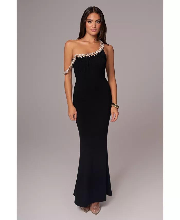 Женское асимметричное платье Monette JLUXLABEL, черный 
Женское асимметричное платье Monette JLUXLABEL, черный