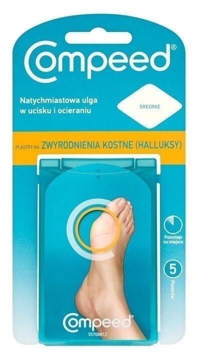 Патчи для большого пальца стопы Compeed Halluksy, 5 шт
Патчи для большого пальца стопы Compeed Halluksy, 5 шт