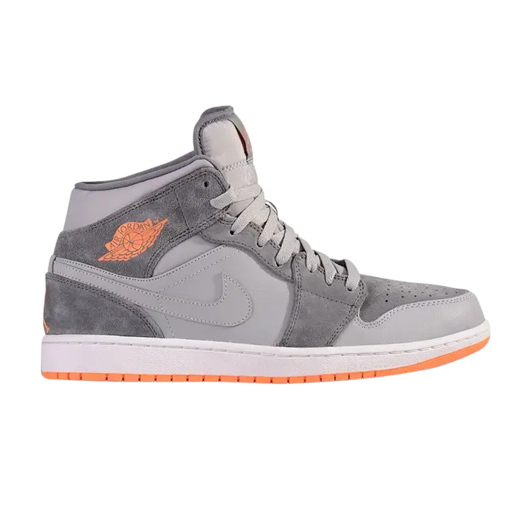 Кроссовки Air Jordan 1 Mid 'Atomic Orange', серый
Кроссовки Air Jordan 1 Mid 'Atomic Orange', серый