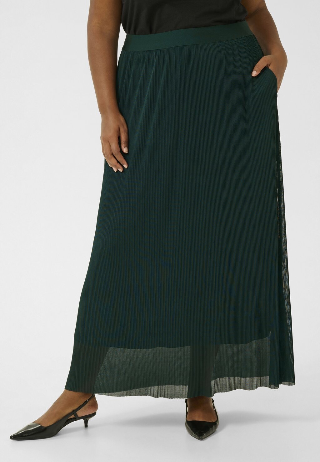 Юбка макси Kaffe Curve, темно-зеленый
Юбка макси Kaffe Curve, темно-зеленый