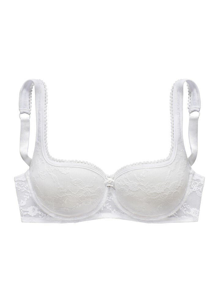 Бюстгальтер на косточках LASCANA, белый
Бюстгальтер на косточках LASCANA, белый