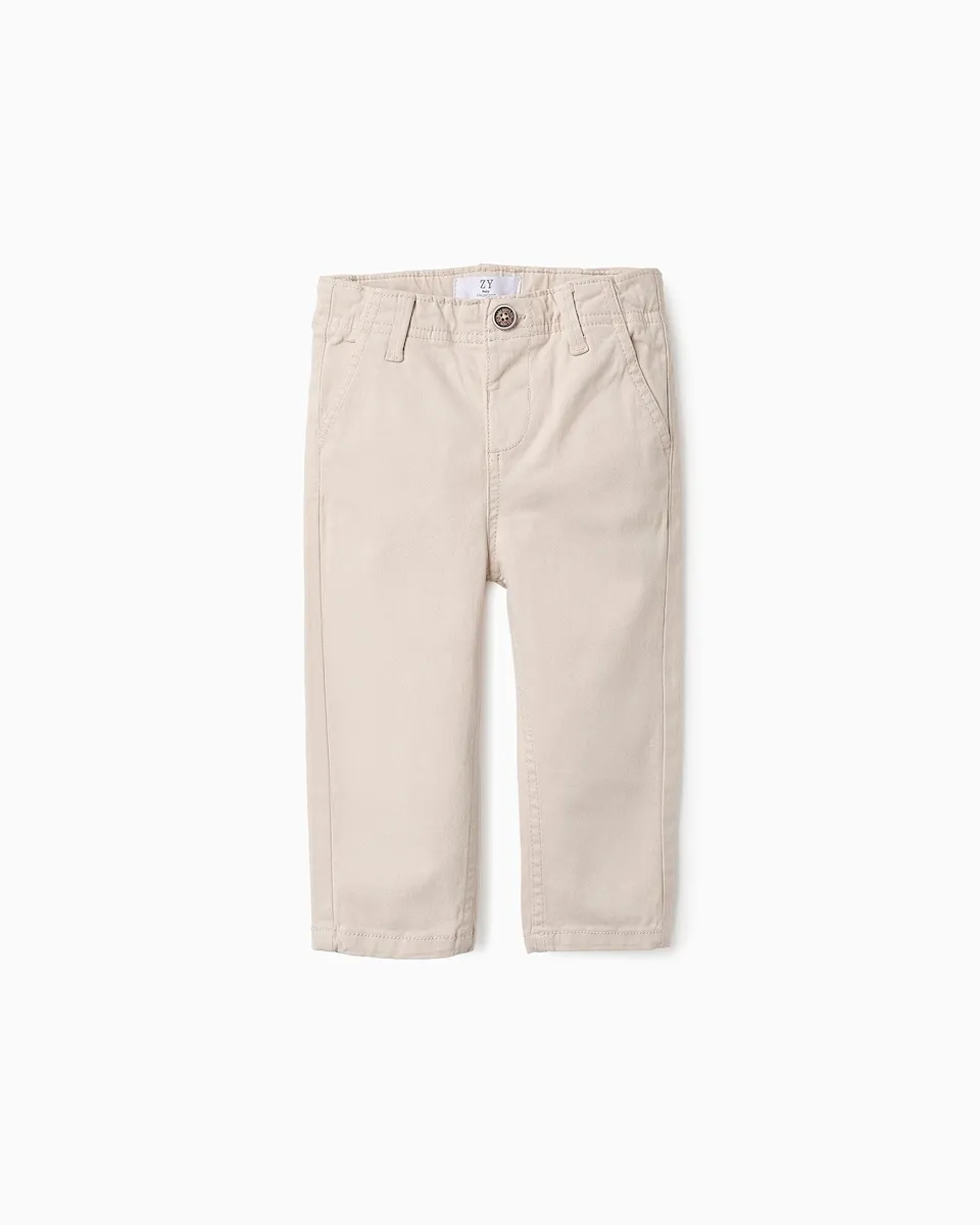 Детские брюки из саржи с регулируемой талией Zippy, бежевый
Детские брюки из саржи с регулируемой талией Zippy, бежевый