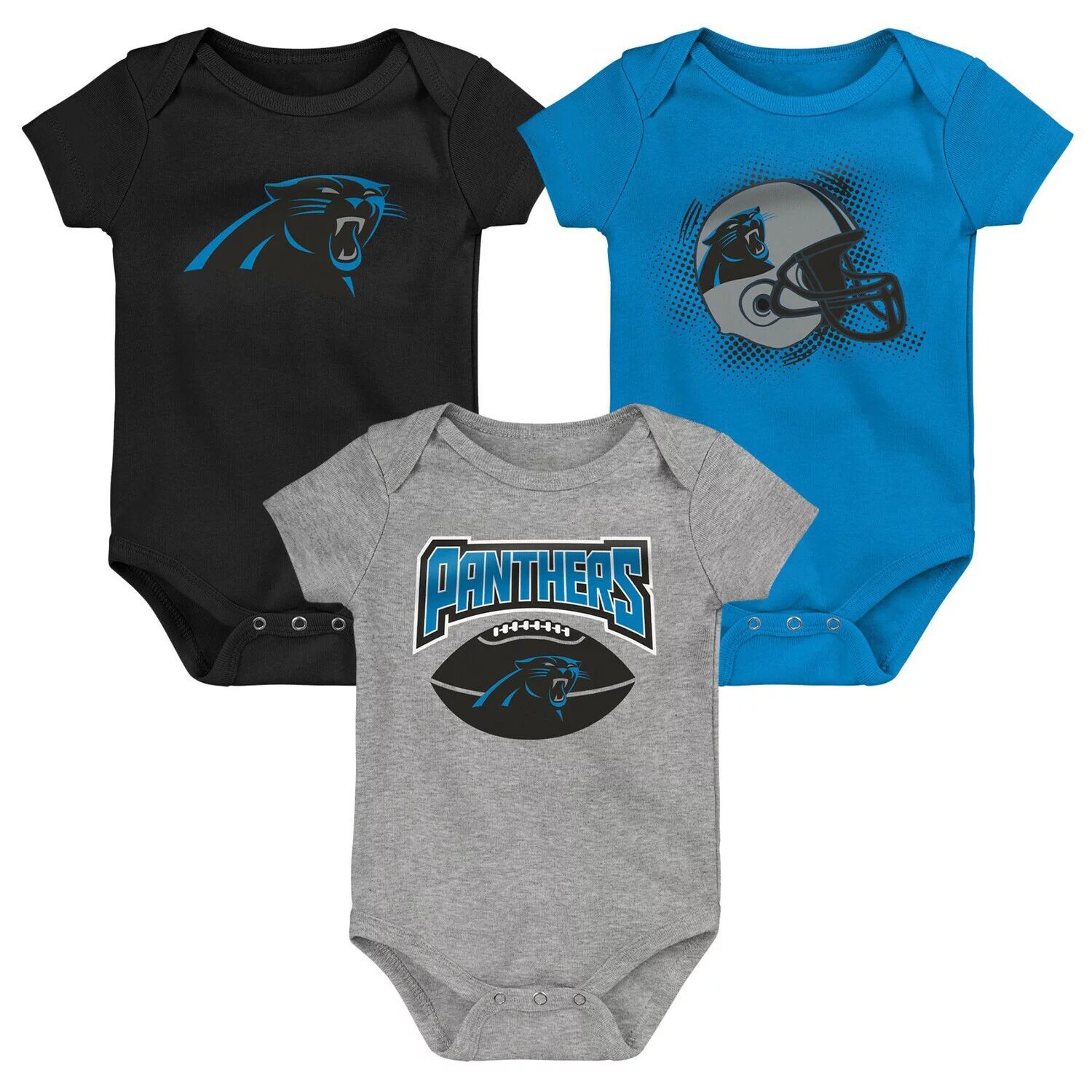 Набор из 3 боди для младенцев, черный/синий/серый с меланжевым отливом Carolina Panthers Game On Outerstuff
Набор из 3 боди для младенцев, черный/синий/серый с меланжевым отливом Carolina Panthers Game On Outerstuff