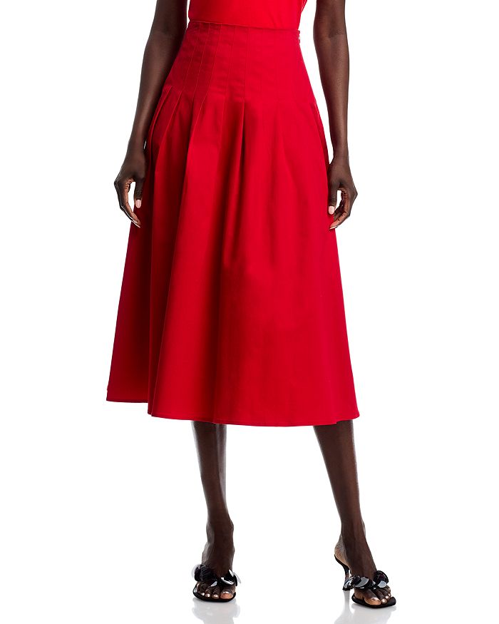 Юбка миди панельная - эксклюзив AQUA, красный 
Юбка миди панельная - эксклюзив AQUA, красный