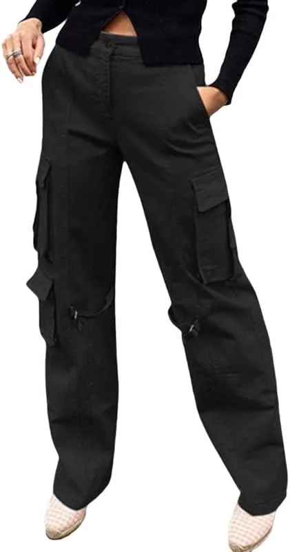 Женские винтажные карго штаны с низкой посадкой Argeousgor
Женские винтажные карго штаны с низкой посадкой Argeousgor