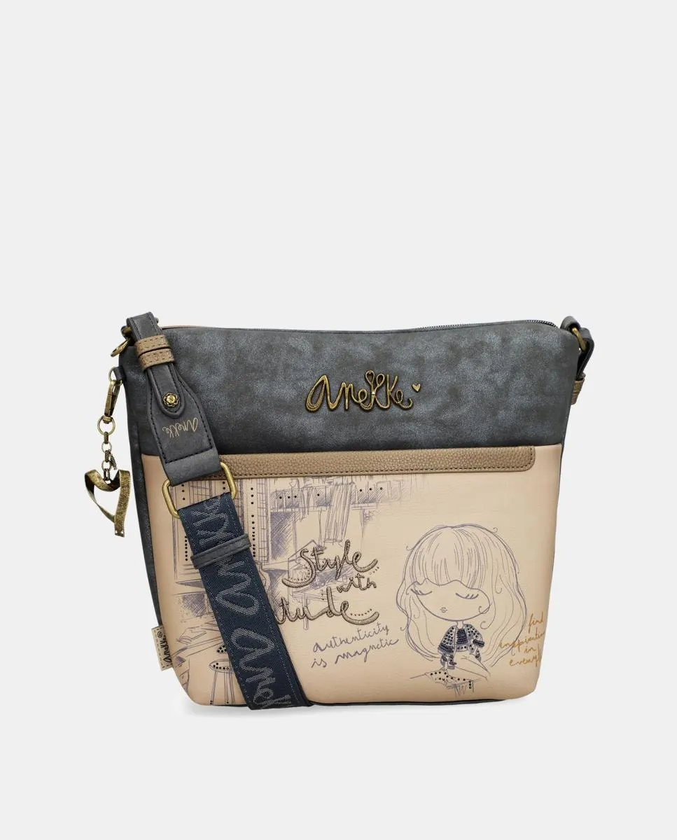 Большая сумка-бандо с передним карманом Studio Anekke, многоцветный
Большая сумка-бандо с передним карманом Studio Anekke, многоцветный