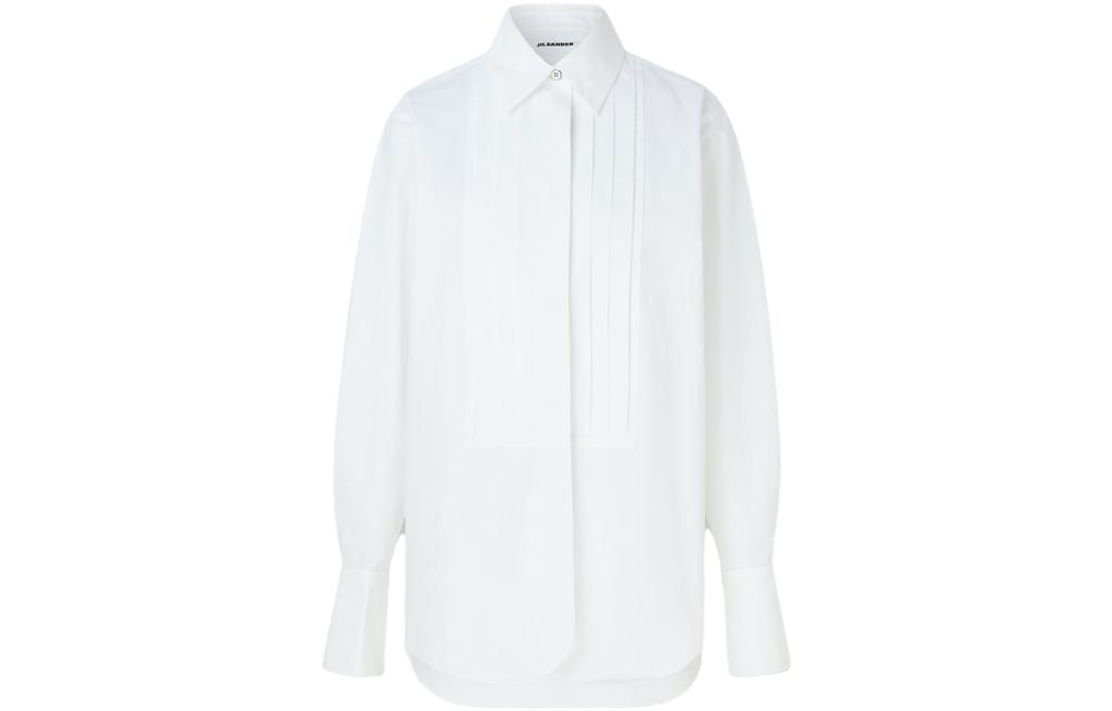 JIL SANDER Футболка женская белая с острым воротником умеренная
JIL SANDER Футболка женская белая с острым воротником умеренная