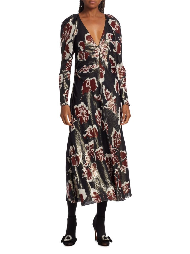 Платье миди Annika с блестящим цветочным принтом Tanya Taylor, цвет Black Multicolor
Платье миди Annika с блестящим цветочным принтом Tanya Taylor, цвет Black Multicolor