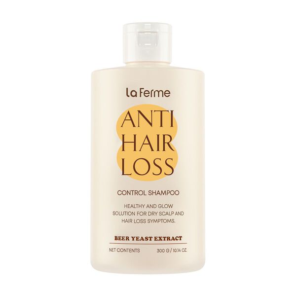 Шампунь против выпадения волос, 300 г La Ferme Anti-Hair loss control
Шампунь против выпадения волос, 300 г La Ferme Anti-Hair loss control