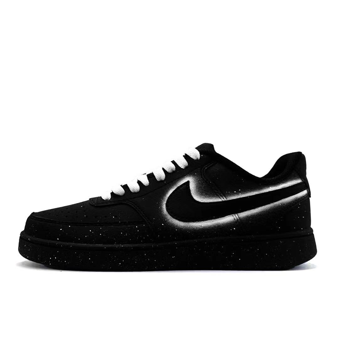 Nike Court Vision устойчивые к истиранию низкие кроссовки для скейтбординга Unisex Black White
Nike Court Vision устойчивые к истиранию низкие кроссовки для скейтбординга Unisex Black White